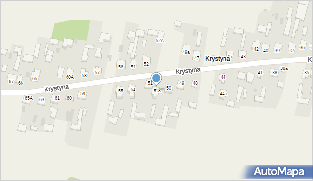 Krystyna, Krystyna, 51a, mapa Krystyna