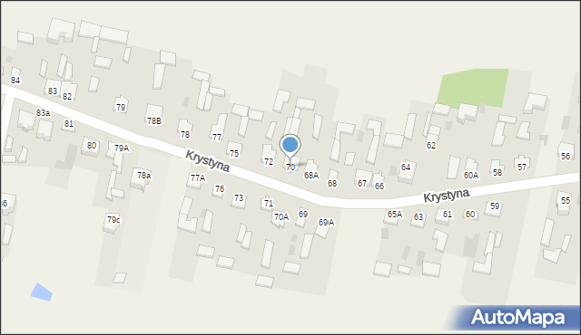 Krystyna, Krystyna, 70, mapa Krystyna