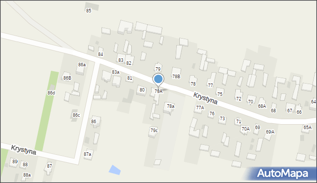 Krystyna, Krystyna, 79A, mapa Krystyna