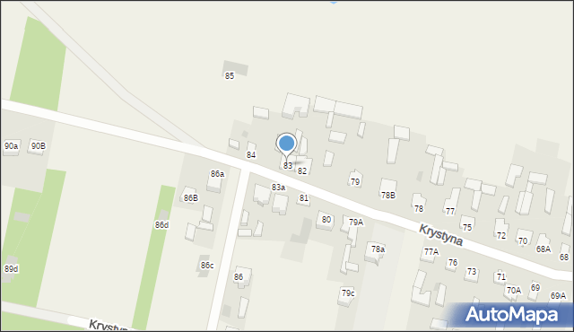 Krystyna, Krystyna, 83, mapa Krystyna