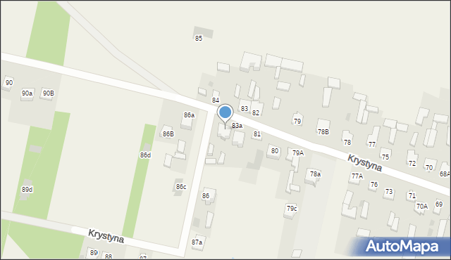 Krystyna, Krystyna, 84a, mapa Krystyna
