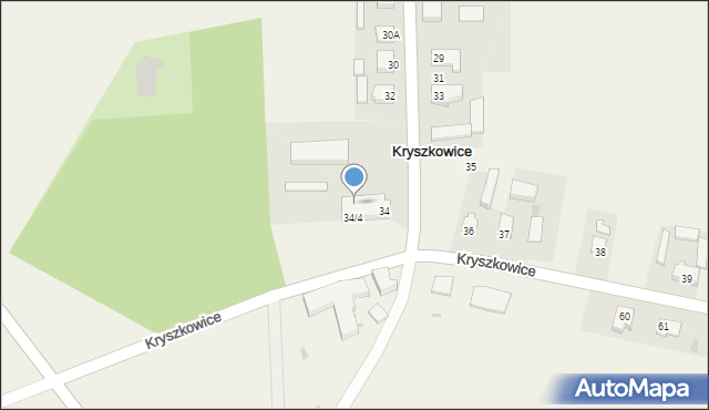 Kryszkowice, Kryszkowice, 34/5, mapa Kryszkowice