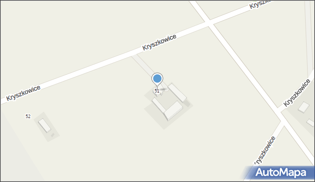 Kryszkowice, Kryszkowice, 51, mapa Kryszkowice