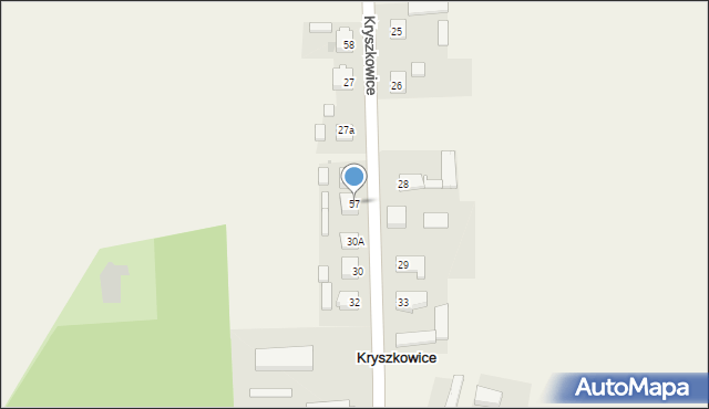 Kryszkowice, Kryszkowice, 57, mapa Kryszkowice