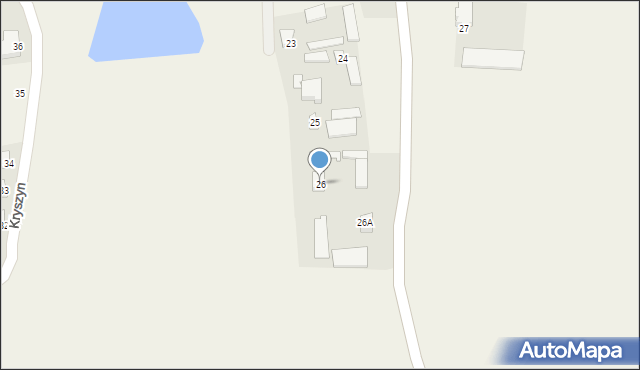 Kryszyn, Kryszyn, 26, mapa Kryszyn