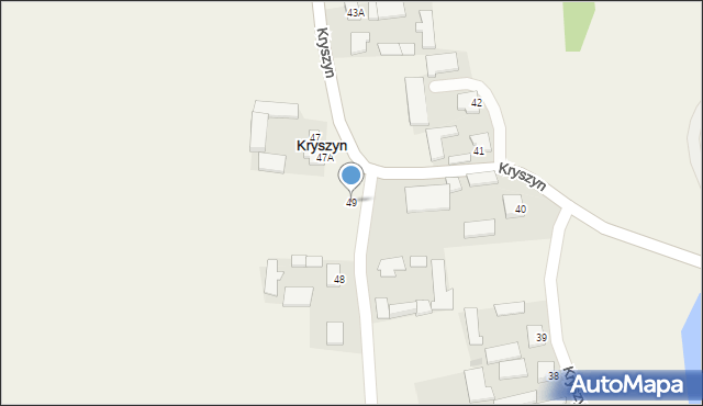 Kryszyn, Kryszyn, 49, mapa Kryszyn