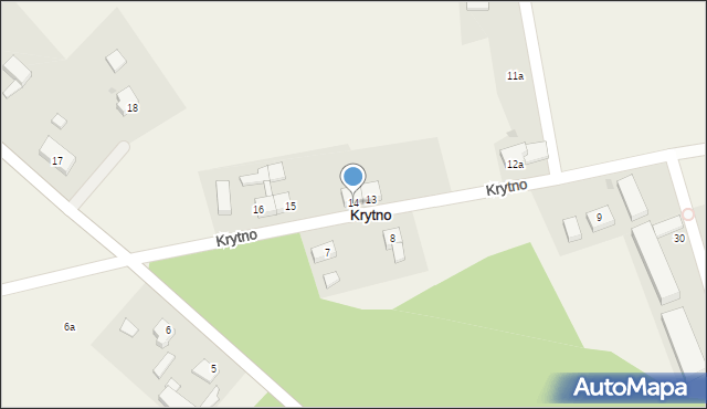 Krytno, Krytno, 14, mapa Krytno