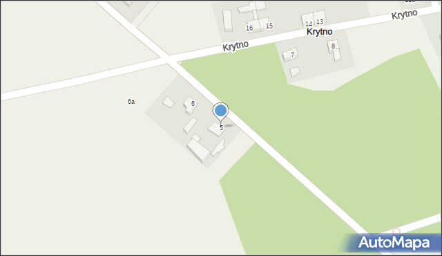 Krytno, Krytno, 5, mapa Krytno