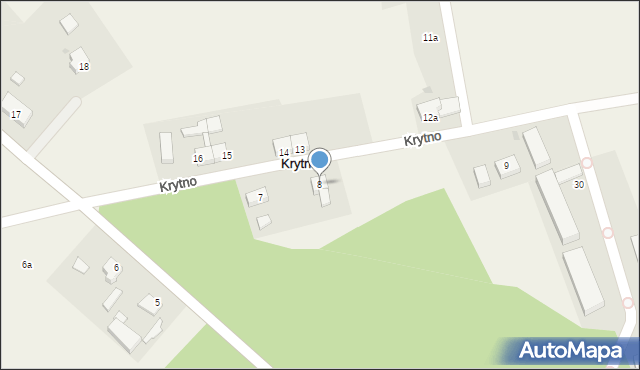 Krytno, Krytno, 8, mapa Krytno
