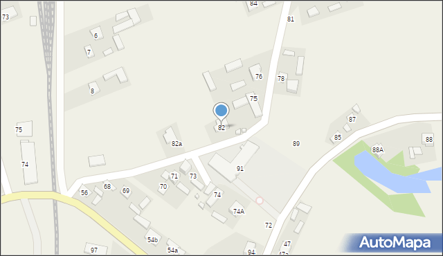 Krzak, Krzak, 82, mapa Krzak