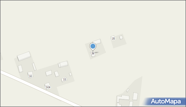 Krzaki, Krzaki, 34, mapa Krzaki