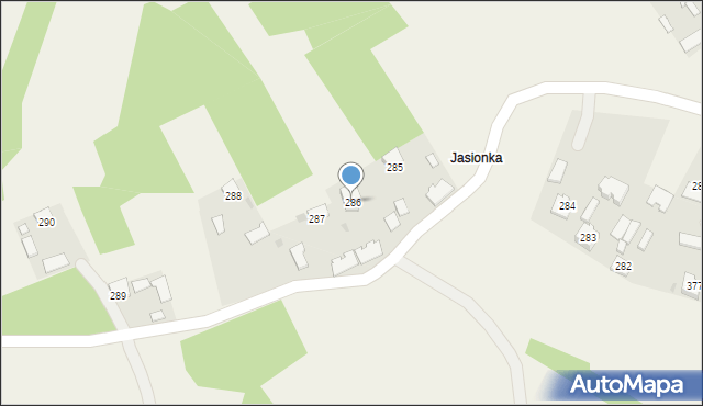 Krzątka, Krzątka, 286, mapa Krzątka