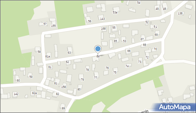 Krzcin, Krzcin, 64, mapa Krzcin