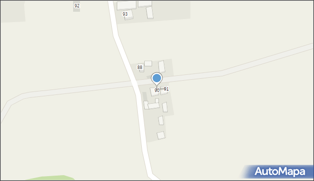 Krzcin, Krzcin, 90, mapa Krzcin
