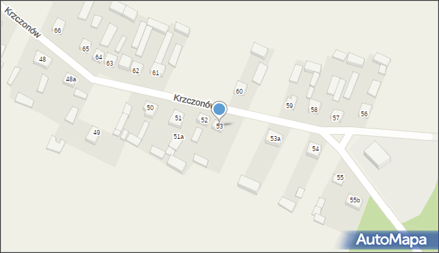 Krzczonów, Krzczonów, 53, mapa Krzczonów