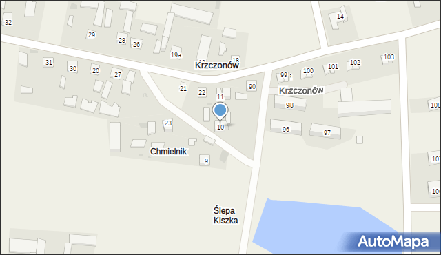 Krzczonów, Krzczonów, 10, mapa Krzczonów