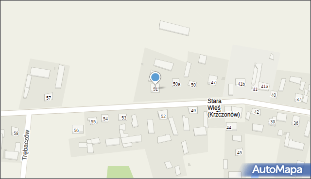 Krzczonów, Krzczonów, 51, mapa Krzczonów