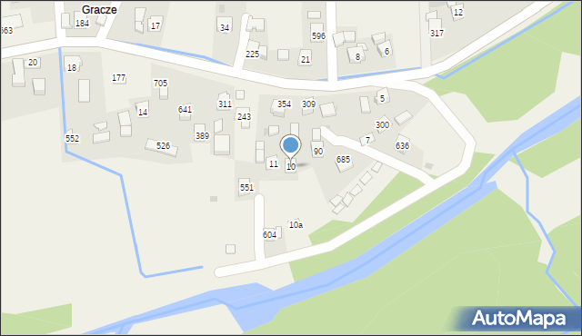 Krzczonów, Krzczonów, 10, mapa Krzczonów