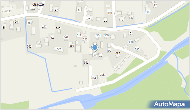 Krzczonów, Krzczonów, 11, mapa Krzczonów