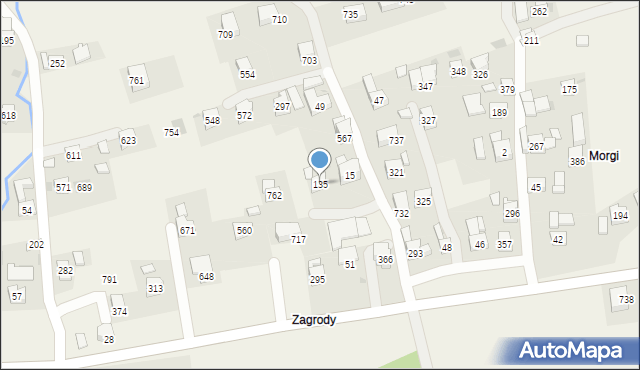 Krzczonów, Krzczonów, 135, mapa Krzczonów