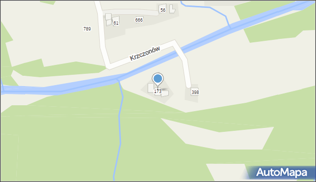 Krzczonów, Krzczonów, 173, mapa Krzczonów