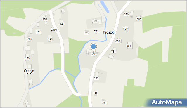 Krzczonów, Krzczonów, 236, mapa Krzczonów