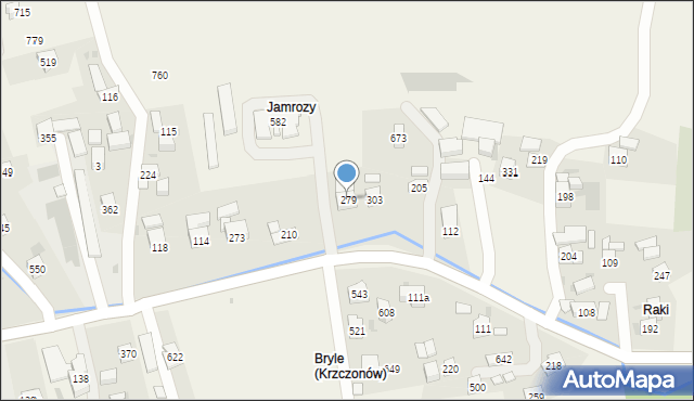 Krzczonów, Krzczonów, 279, mapa Krzczonów