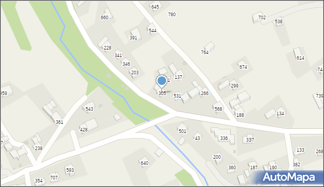 Krzczonów, Krzczonów, 305, mapa Krzczonów