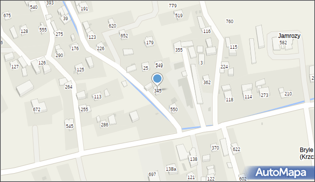 Krzczonów, Krzczonów, 345, mapa Krzczonów