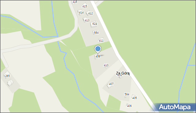 Krzczonów, Krzczonów, 409, mapa Krzczonów