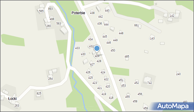 Krzczonów, Krzczonów, 429, mapa Krzczonów