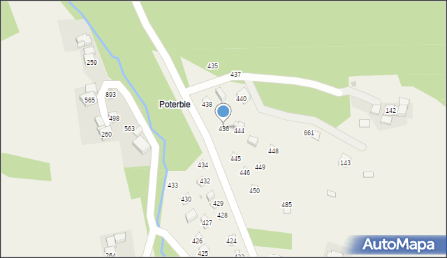 Krzczonów, Krzczonów, 436, mapa Krzczonów