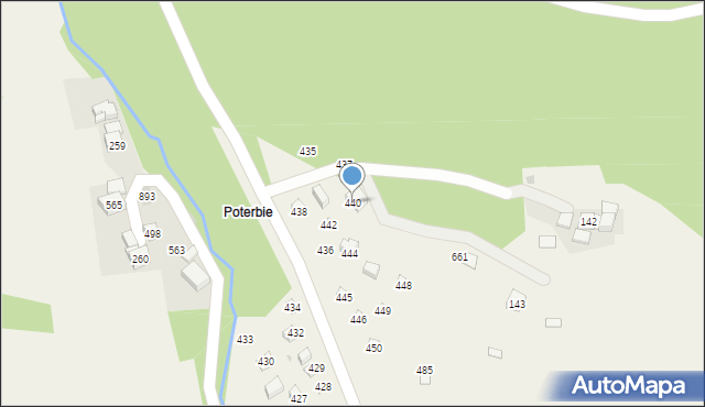 Krzczonów, Krzczonów, 440, mapa Krzczonów