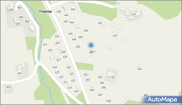 Krzczonów, Krzczonów, 485, mapa Krzczonów