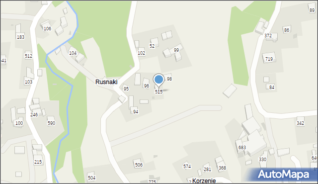 Krzczonów, Krzczonów, 515, mapa Krzczonów