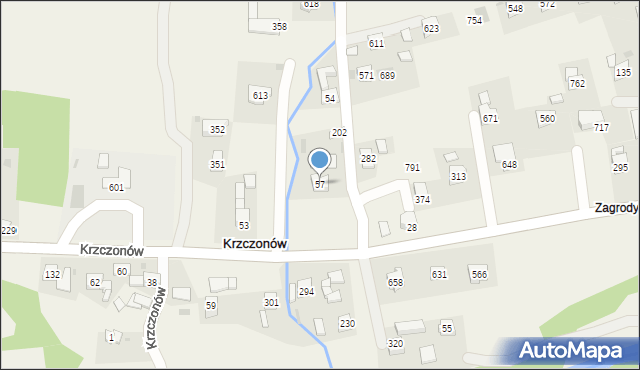 Krzczonów, Krzczonów, 57, mapa Krzczonów