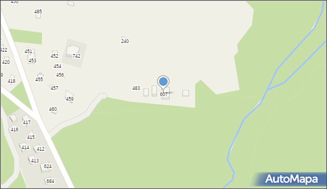 Krzczonów, Krzczonów, 607, mapa Krzczonów