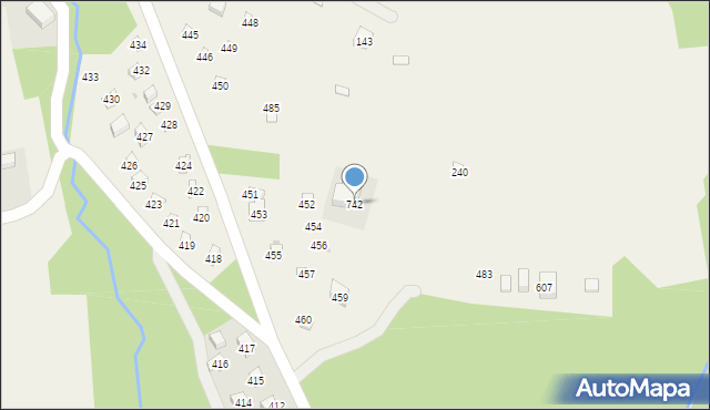 Krzczonów, Krzczonów, 742, mapa Krzczonów