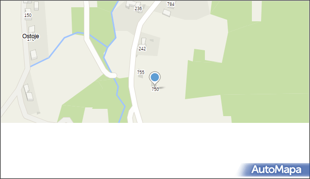 Krzczonów, Krzczonów, 750, mapa Krzczonów