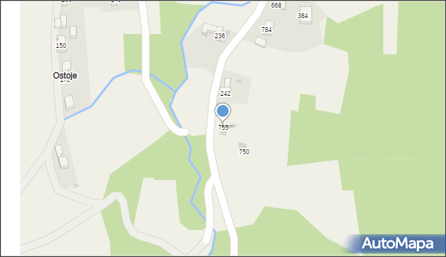 Krzczonów, Krzczonów, 755, mapa Krzczonów