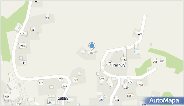 Krzczonów, Krzczonów, 87, mapa Krzczonów