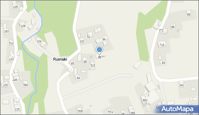 Krzczonów, Krzczonów, 98, mapa Krzczonów