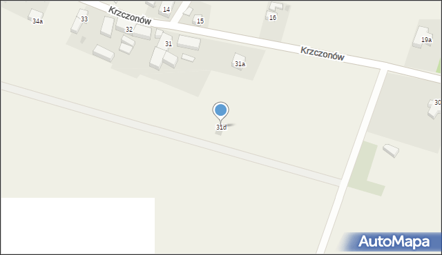 Krzczonów, Krzczonów, 31d, mapa Krzczonów
