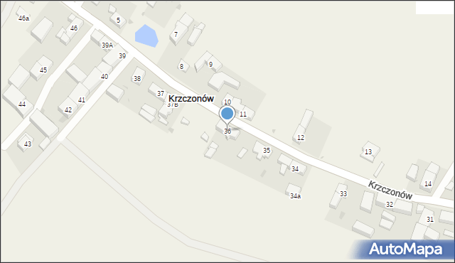 Krzczonów, Krzczonów, 36, mapa Krzczonów