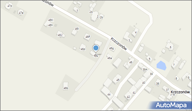 Krzczonów, Krzczonów, 46c, mapa Krzczonów