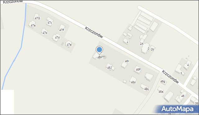 Krzczonów, Krzczonów, 46h, mapa Krzczonów