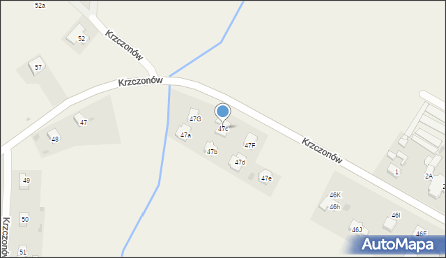 Krzczonów, Krzczonów, 47c, mapa Krzczonów