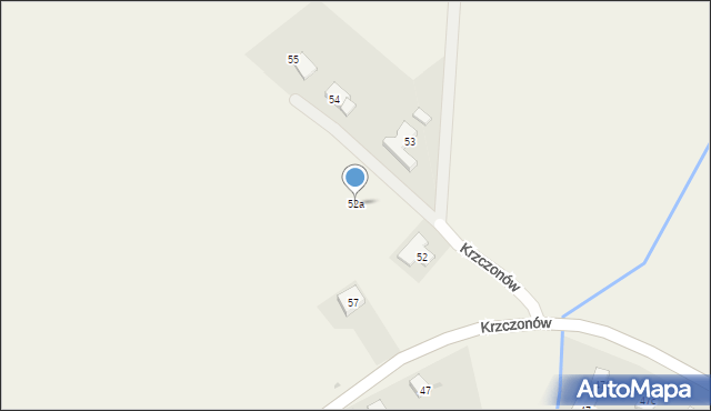 Krzczonów, Krzczonów, 52a, mapa Krzczonów