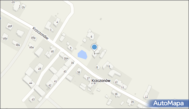 Krzczonów, Krzczonów, 7, mapa Krzczonów