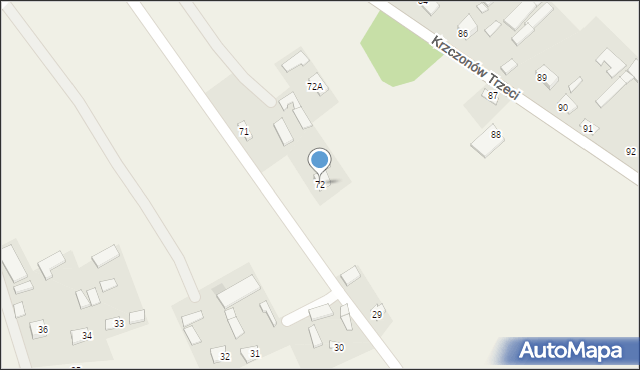 Krzczonów Trzeci, Krzczonów Trzeci, 72, mapa Krzczonów Trzeci